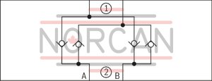 technical illustration-R901105144-Valve with pressure compensator for pressure-compensated controlling of a flow Proportional solenoid operation For subplate mounting: Porting pattern according to ISO 6263 With electrical position control for the metering orifice Axially movable position transducer coil, therefore an easy zero point calibration of the metering orifice is possible without having to interfere with the control electronics (electrical-hydraulic) Low manufacturing tolerance of the valve and electric amplifier and amplifier module Flow control in both directions through rectifier sandwich plate