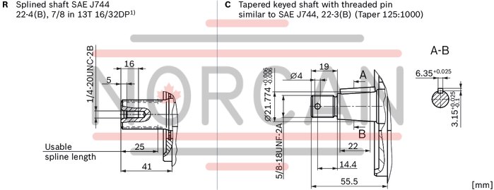 technical illustration-R902469462-Well-tried A10 rotary group technology Approved for high speeds Long service life High power density Low operating noise Optional with integrated anti-cavitation valve, e.g. for fan drives Optional with speed sensor Swashplate design
