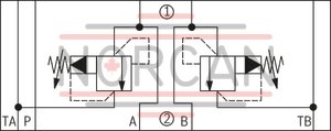 technical illustration-R900409958-Size 10, symbol P - TA, with manual actuation