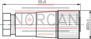 technical illustration-R900082899-Mating connector, connector 3-pole (2 + PE) EN 175301-803