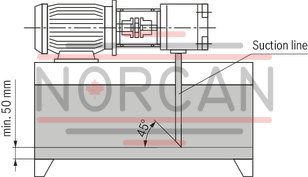 technical illustration-R900932141-Fixed displacement Low operating noise Low flow pulsation High efficiency also at low speed and viscosity due to sealing gap compensation Suitable for broad viscosity and speed ranges All frame sizes and sizes can be arbitrarily combined Can be combined with internal gear pumps, radial piston pumps and external gear pumps