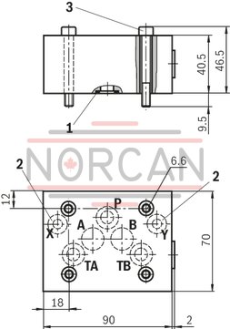 technical illustration-R900245288-Valve to control position, force, pressure or velocity 2-stage servo valve with mechanical or mechanical and electrical feedback 1st stage nozzle/flapper plate amplifier For subplate mounting: Porting pattern according to ISO 4401 Dry control motor, no contamination of the solenoid gaps by the hydraulic fluid Can also be used as 3-way version Wear-free control spool return element Control external or with integrated electronics (OBE) Valve and integrated control electronics are adjusted and tested Control spool with flow force compensation Control sleeve centrically fixed, thus low susceptibility to temperature and pressure Pressure chambers at the control sleeve with gap seal, therefore no wear of the seal ring Filter for 1st stage freely accessible from the outside