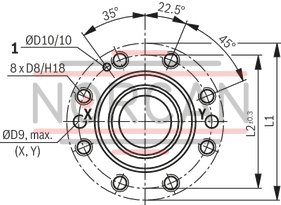 technical illustration-R900733105-High-response valve in block installation design Control by directional servo valve Position sensing of the control spool via an inductive position transducer 2-way control element in seat design External or integrated control electronics, according to device type Closed-loop control or open-loop control of large flows:<br>
Forging manipulators<br>
Pressing cylinders<br>
Die casting machines