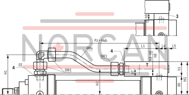technical illustration-R407999236-Nominal pressure 160 bar, piston Ø 25 ... 200 mm, piston rod Ø 14 ... 140 mm, stroke length up to 3000 mm