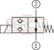 technical illustration-R901252717-2/2 directional poppet valve, direct operated with solenoid actuation