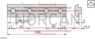technical illustration-3842528746-Profile connector 180 slot 10