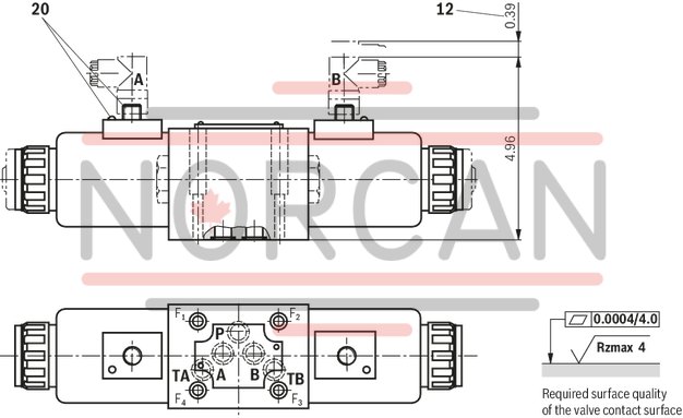 technical illustration-R900597186-Size 10, symbol E, solenoid-actuated, 110-120 V AC 50/60 Hz