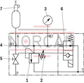 technical illustration-0531602501-Diaphragm accumulator size 0.7 liters, 180 bar for mobile and industrial applications