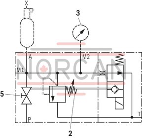 technical illustration-0531602501-Diaphragm accumulator size 0.7 liters, 180 bar for mobile and industrial applications