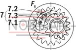 technical illustration-R900984020-Internal gear pump, size 11, pressure 350 bar for industrial applications, open circuit