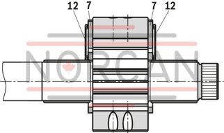 technical illustration-R901147112-Internal gear pump, size 32, pressure 350 bar for industrial applications, open circuit