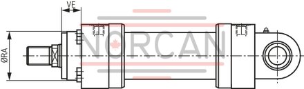 technical illustration-R900999011-Nominal pressure 250 bar, piston &Oslash; 40 ... 320 mm, piston rod &Oslash; 22 ... 220 mm, stroke length up to 6000 mm