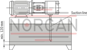 technical illustration-R987200987-Fixed displacement, size 68 cm³, pressure 175 bar, clockwise rotation, 600-1800 rpm, mounting flange SAE-B