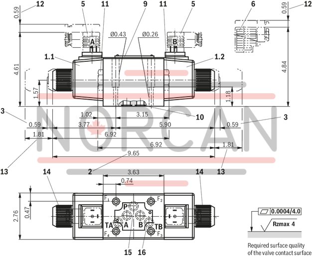 technical illustration-R900597186-Size 10, symbol E, solenoid-actuated, 110-120 V AC 50/60 Hz