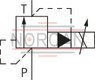 technical illustration-R901323940-Size 6, P &rarr; T, electrical with integrated electronics, 24 V DC