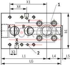 technical illustration-R900999011-Nominal pressure 250 bar, piston &Oslash; 40 ... 320 mm, piston rod &Oslash; 22 ... 220 mm, stroke length up to 6000 mm
