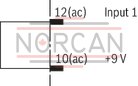 technical illustration-R978914789-Differential input, switchable from voltage to current input Additional non-isolated command value input Ramp generator, separately adjustable for upwards and downwards direction Cable break detection for current input 4 to 20&nbsp;mA Reverse polarity protection for the operating voltage Short-circuit protection and cable break detection of the solenoid conductor "Ready for operation" message Clocked power output stage