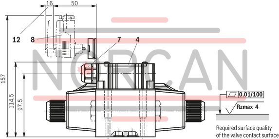 technical illustration-R900597186-Size 10, symbol E, solenoid-actuated, 110-120 V AC 50/60 Hz