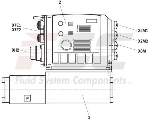 technical illustration-R901474443-Size 6, symbol C4, integrated electronics, 24 V DC