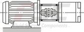 technical illustration-R901147112-Internal gear pump, size 32, pressure 350 bar for industrial applications, open circuit