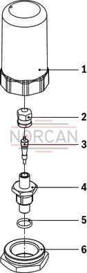 technical illustration-R901435684-Bladder-type accumulator size 10 liters, 330 bar for industrial applications at standard temperatures