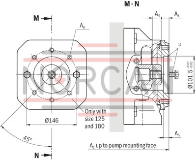 technical illustration-R901065969-Pump A4VSO with analog OBE