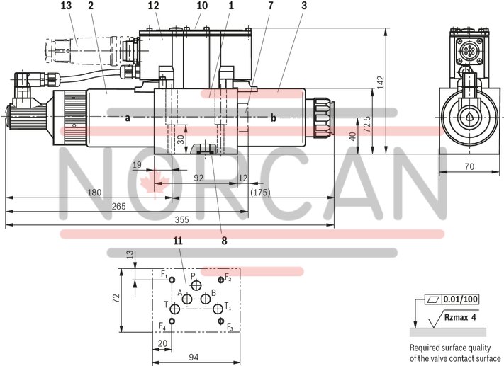 technical illustration-R900923000-Size 6, symbol W, electrical with integrated electronics, 24 V DC