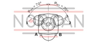 technical illustration-R902014064-Robust pump with long service life Very high total efficiency High power density Large variety of available nominal sizes allows exact adjustment to the application Optional with long-life bearings for the nominal size 250 Bent-axis design