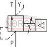 technical illustration-R901198613-Size 6, P → T, electrical with integrated electronics, 24 V DC