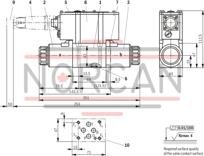 technical illustration-R900909389-Size 6, symbol E, electrical with integrated electronics, 24 V DC