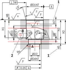 technical illustration-R901359693-Actively controllable 2/2 directional cartridge valve ("two-level active logics") Modular design, flexible circuit set-up Installation bore according to ISO&nbsp;7368 Energy efficiency due to flow-optimized geometry Leakage-free due to integrated shaft sealing Spool position monitoring &ldquo;closed&rdquo; and/or &ldquo;open&rdquo; or analog (can also be retrofitted) BG certification