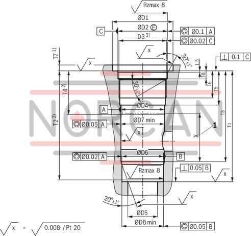 technical illustration-R900345744-Check valve, cartridge design