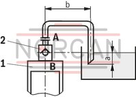 technical illustration-R900964465-Size 40, A → B, hydraulically actuated