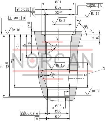 technical illustration-R900345744-Check valve, cartridge design