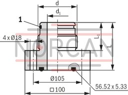 technical illustration-0532015125-Ready for connection Manual or electromagnetic unloading Large number of variants Compact design Direct operated pressure relief valve according to data sheet 50153