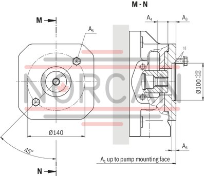 technical illustration-R901065969-Pump A4VSO with analog OBE
