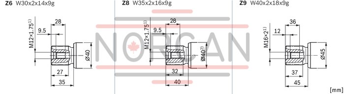 technical illustration-R902269716-3 pressure ranges to fit to different customer requirements and applications Space-saving construction due to recessed mounting flange Very high power density Very high total efficiency High starting efficiency Optional with integrated flushing valve Robust 40&deg; bent-axis technology Bent-axis design