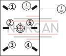 technical illustration-R901025495-Size 6, P2 &rarr; P1, electrical with external electronics, 24 V DC
