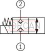 technical illustration-R901252717-2/2 directional poppet valve, direct operated with solenoid actuation
