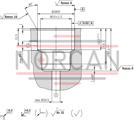 technical illustration-R900203852-Size 2, P &rarr; T, mechanical