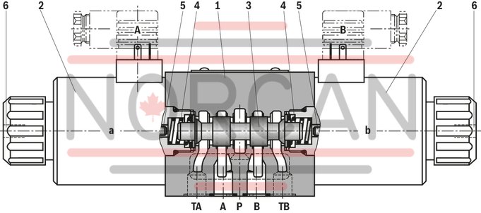 technical illustration-R900597186-Size 10, symbol E, solenoid-actuated, 110-120 V AC 50/60 Hz