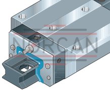technical illustration-R18515232X-Roller runner block, FNS, size 55, steel CS, accuracy high, average preload