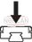 technical illustration-R044259401-Miniature ball runner block, SNS, size 15, Resist NRII, accuracy standard, preload-free