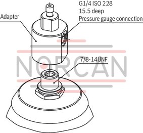 technical illustration-R901435684-Bladder-type accumulator size 10 liters, 330 bar for industrial applications at standard temperatures