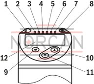 technical illustration-R901433087-Electronic pressure switch with display, 2 switching outputs, pressure range 0 &hellip; 250 bar, connector 4-pole M12x1 A-coded, throttle element