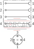 technical illustration-R900082899-Mating connector, connector 3-pole (2 + PE) EN 175301-803