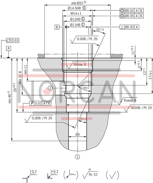 technical illustration-R900976452-Screw-in cartridge valve For applications with especially high tightness requirements Leakage-free up to a maximum of 80&nbsp;% of the set cracking pressure 2 adjustment types, optionally:<br>
&bull; Grub screw with internal hexagon<br>
&bull; Hand wheel