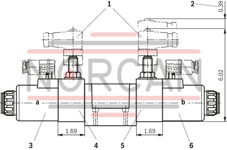 technical illustration-R901433797-Size 10, symbol C, electrical with solenoid, 110 V DC