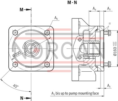technical illustration-R901065969-Pump A4VSO with analog OBE
