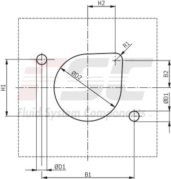technical illustration-R900424269-Pressure relief valve, direct operated